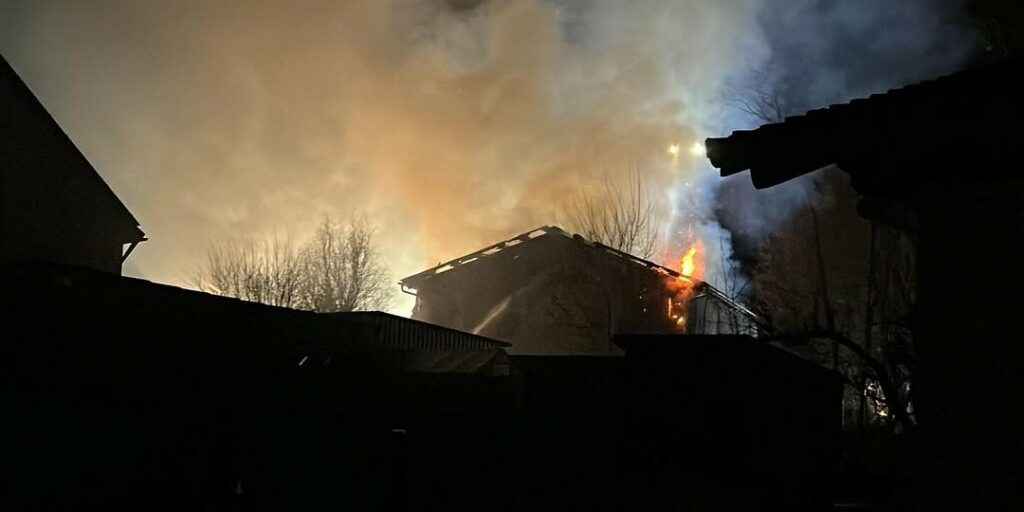 Scheunenbrand in Eckenberg